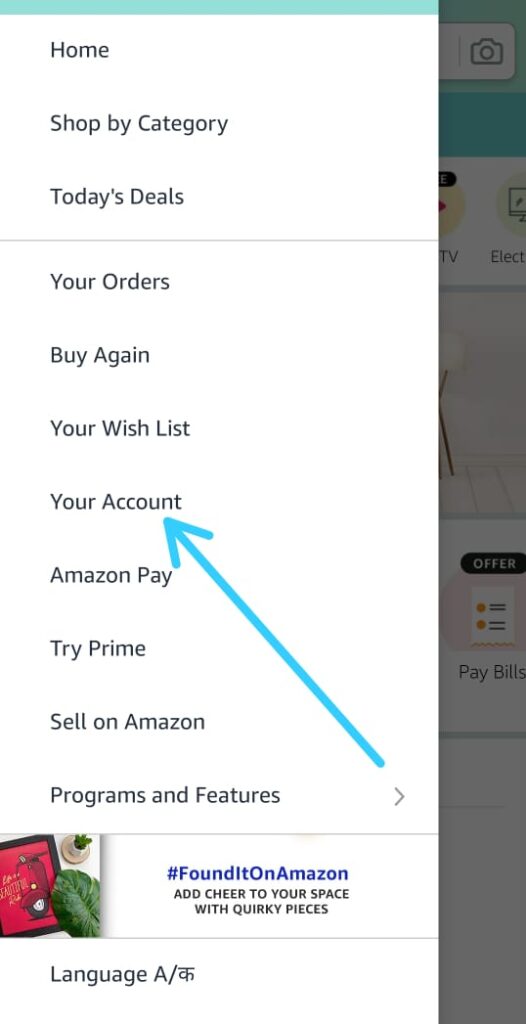 How to clear search History on Amazon shopping App