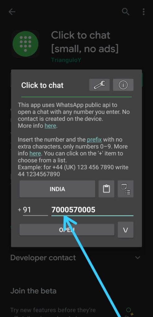 WhatsApp trick to Send Message to Unsaved Number Without Adding Contact