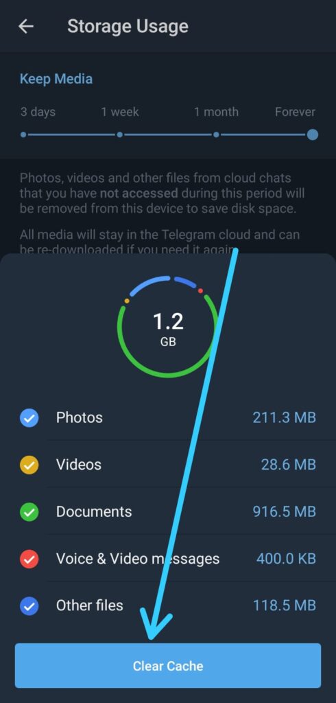 How to Clear Cache on Telegram Messenger