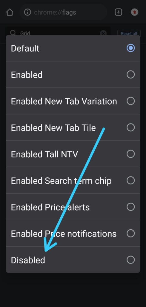 How to Change Chrome Tab View in Android to OLD STYLE
