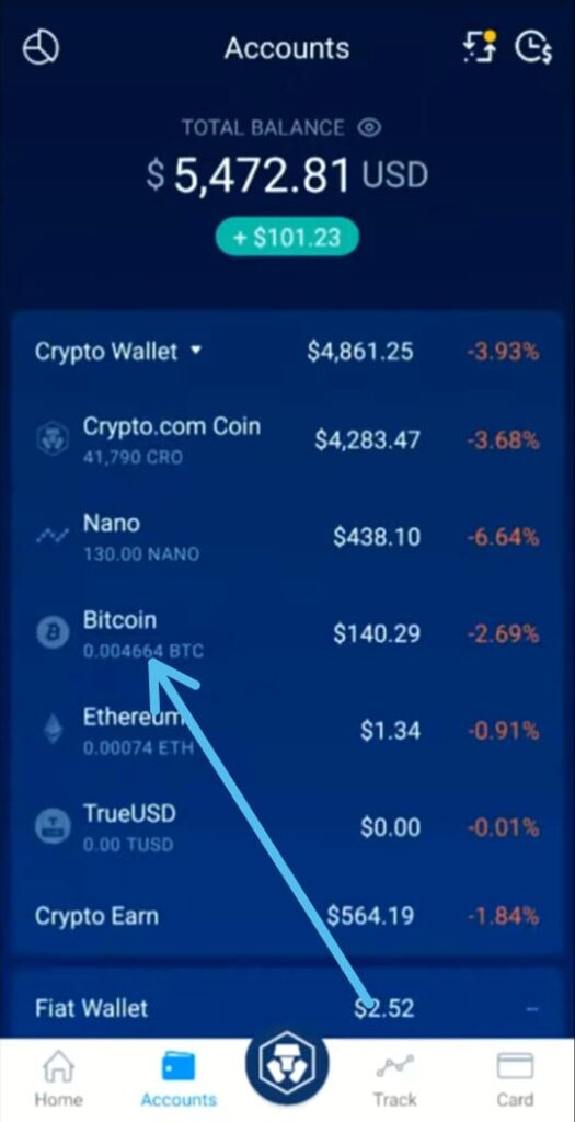 How to see transaction history on the Crypto.com app