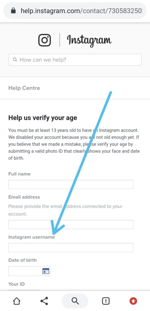 Instagram Under Age Problem 100% Solve