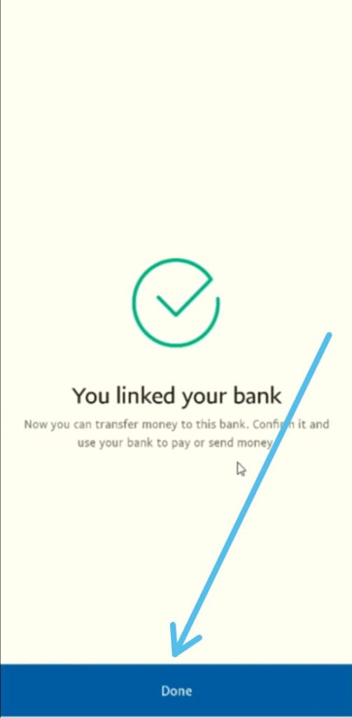 How to link bank account to PayPal App