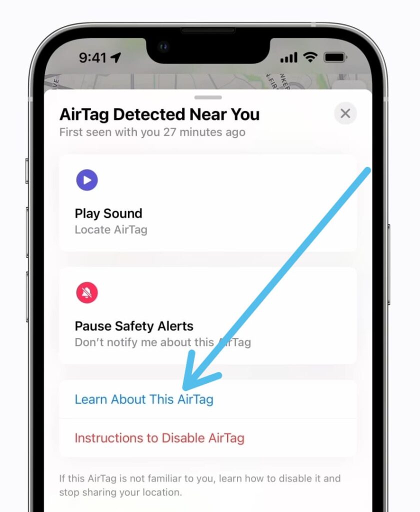 How to find an AirTag that's not yours