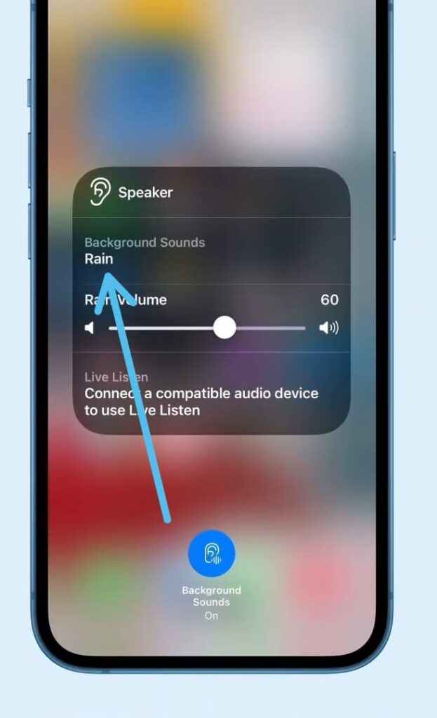 How to add Background Sounds to Control Center on iPhone