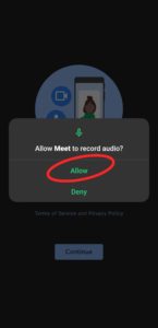 How to host a meeting in Google Meet in mobile