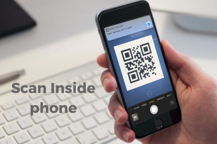 How to scan a QR code inside your phone without using another phone: 7 Steps