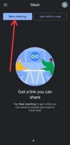 How to host a meeting in Google Meet in mobile