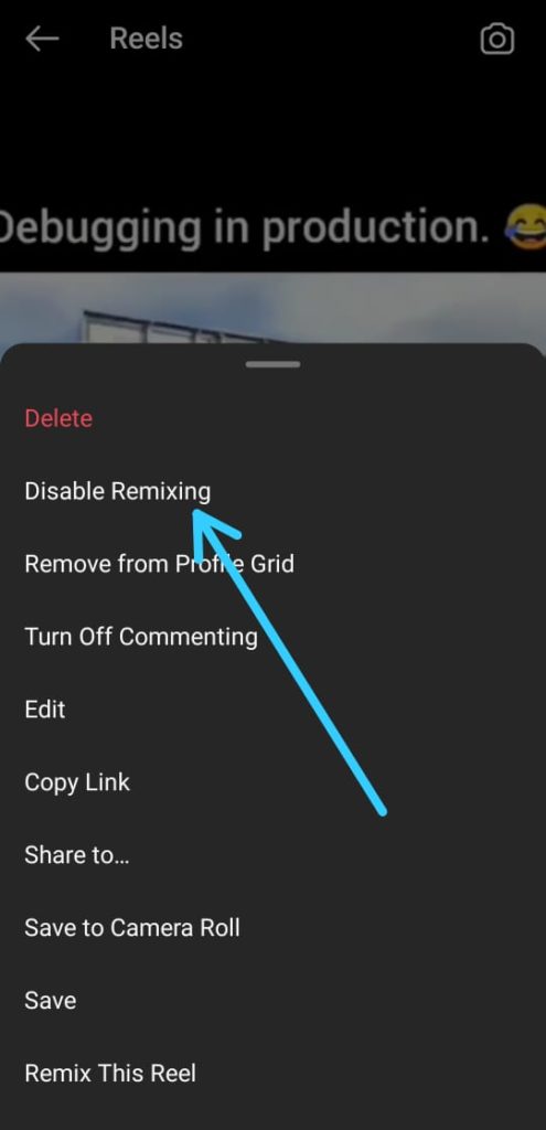 How to Disable Remixing for Each Video on Instagram Reels