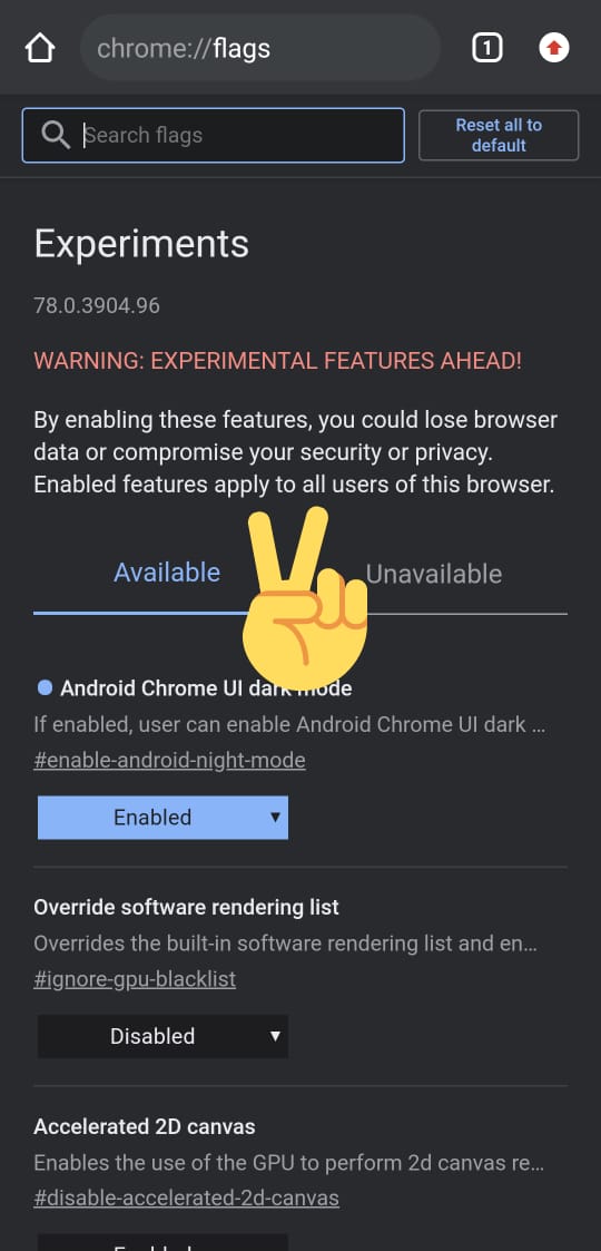 how to set dark mode google chrome