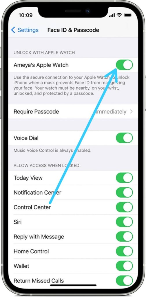 How to Turn on Apple Watch Unlocking on iPhone