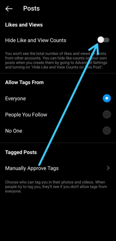 How to hide likes on other people’s Instagram posts