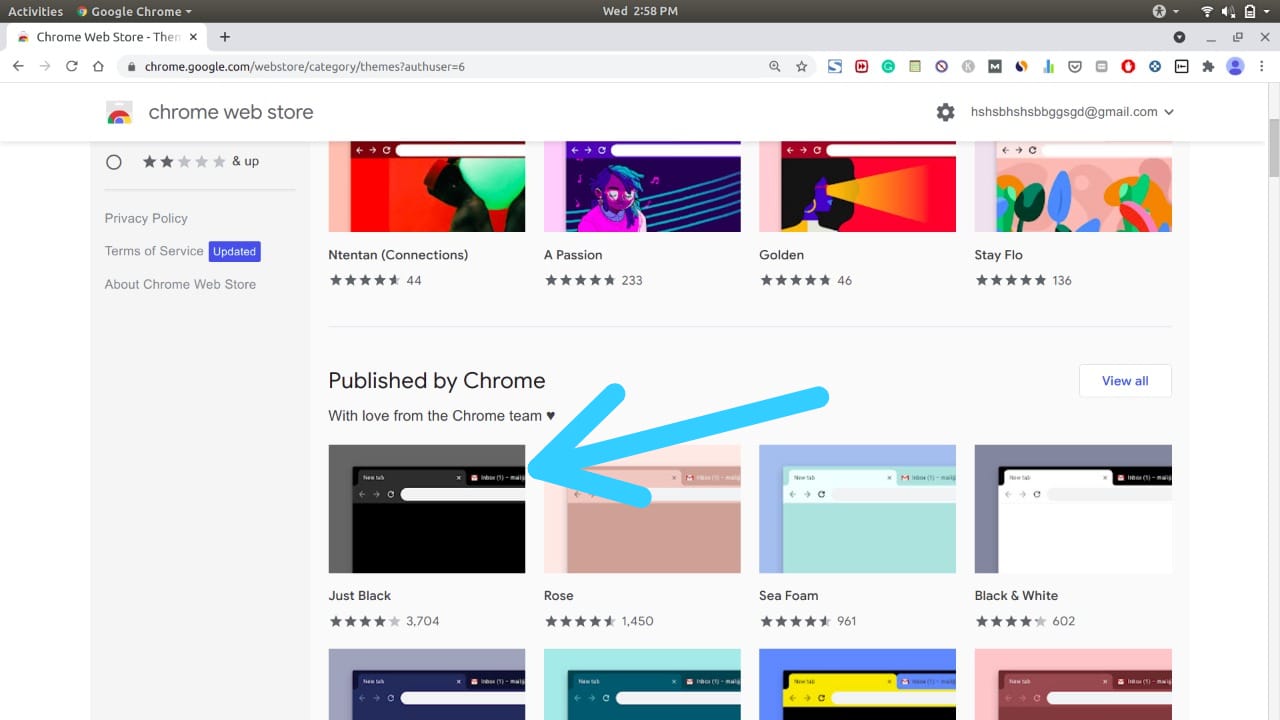 dark mode google chrome ubuntu