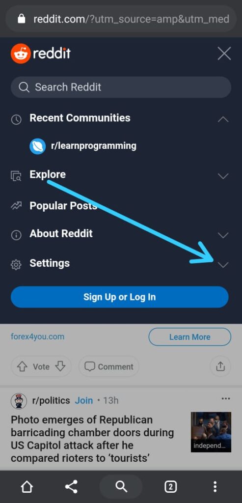 How to enable Reddit dark mode on the website