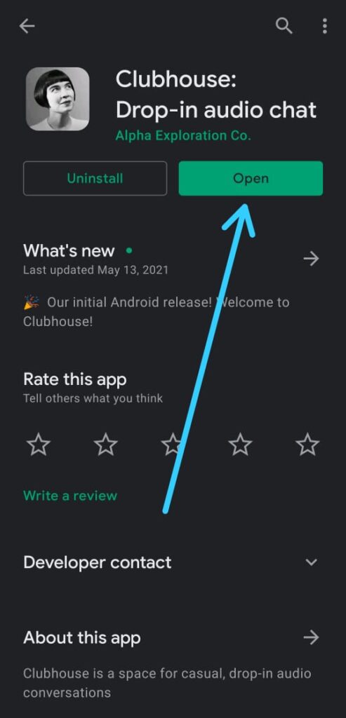 How to use clubhouse on android