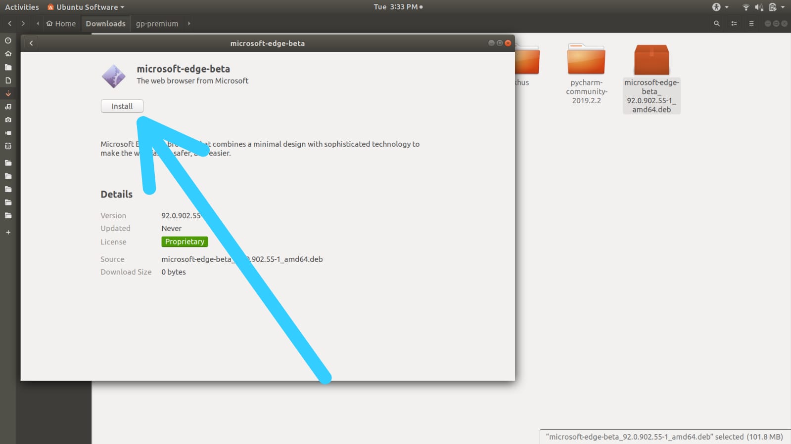 install microsoft edge on ubuntu