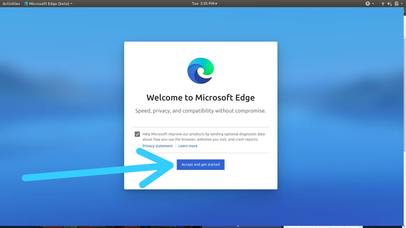 Установить microsoft edge ubuntu