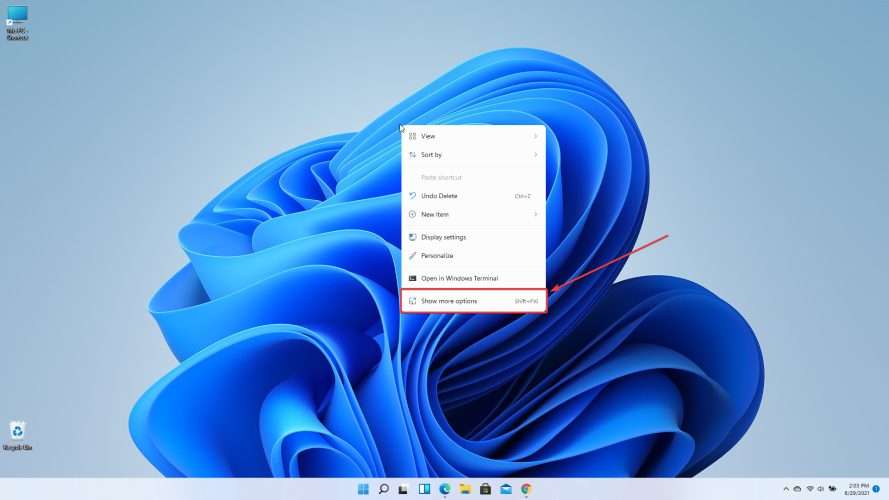 Find the Refresh Option On Windows 11 In The Context Menu