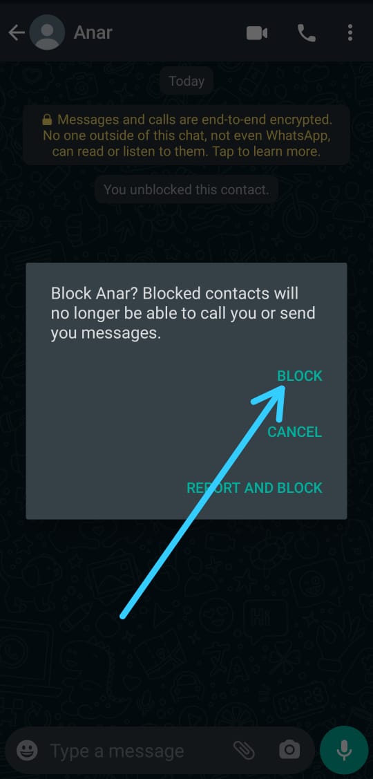 how to block someone on whatsapp without him knowing