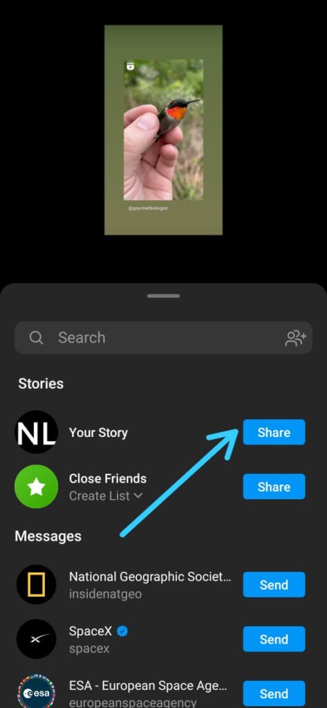 share full 30-second reels on Instagram story