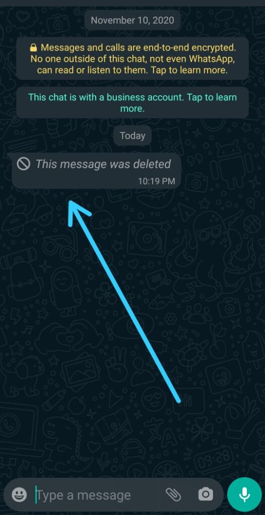 How to see deleted WhatsApp messages