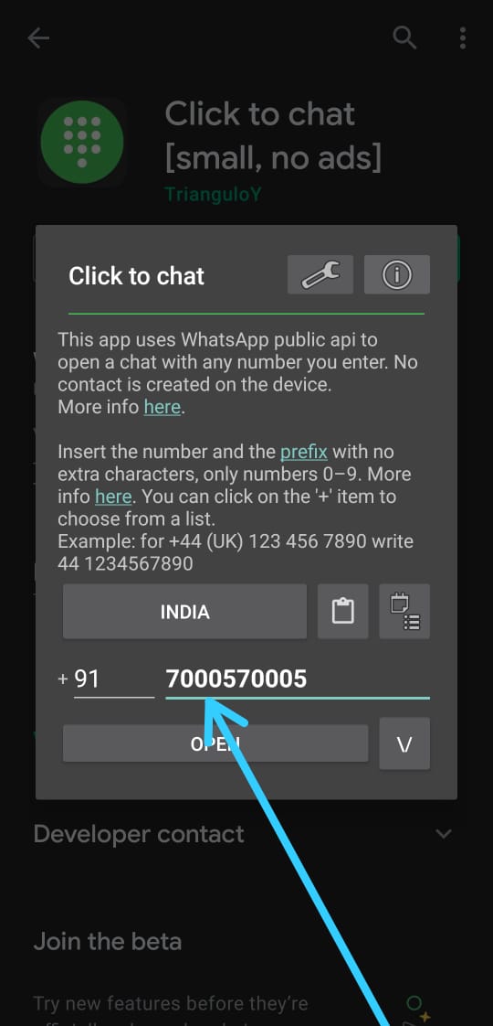 WhatsApp trick to Send Message to Unsaved Number Without