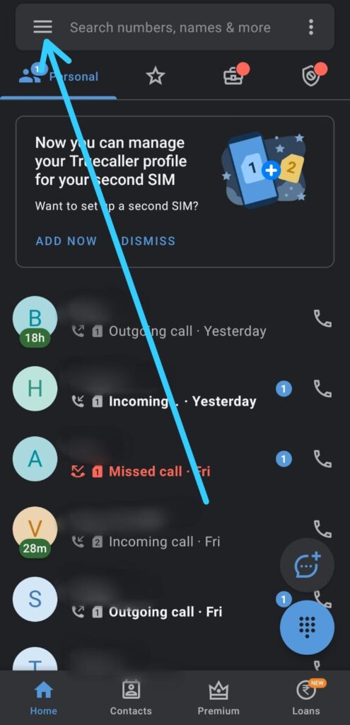 How to use your both SIMs in one Truecaller account