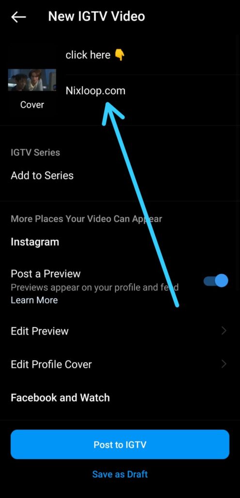 How to put a Clickable link in the Instagram post caption