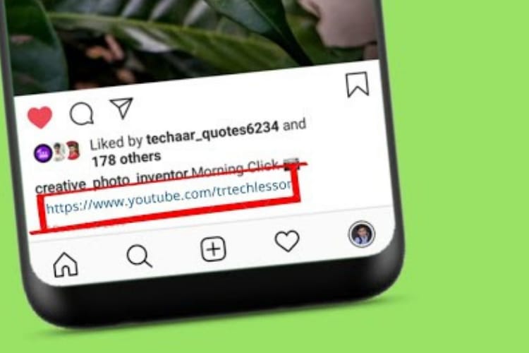 How to put a Clickable link in the Instagram post caption NixLoop