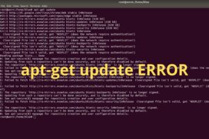 Ubuntu Server apt-get update error SOLVED