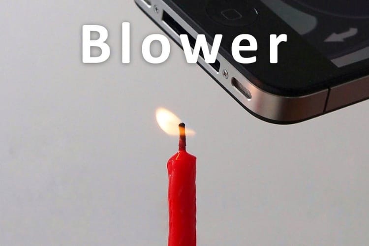 How to Blow out a candle with air blower App