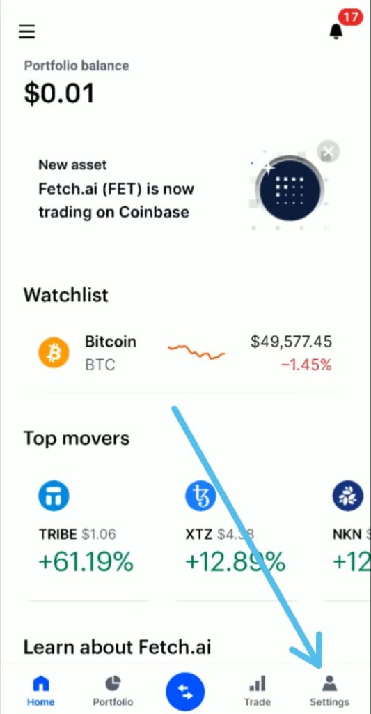 How to delete a payment method on Coinbase