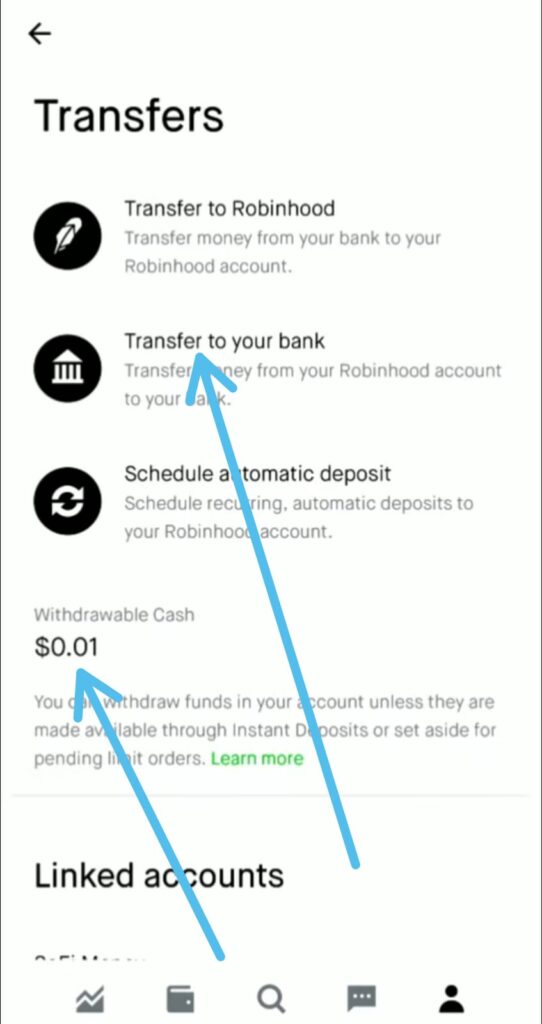 How to withdraw money from the Robinhood in 2022