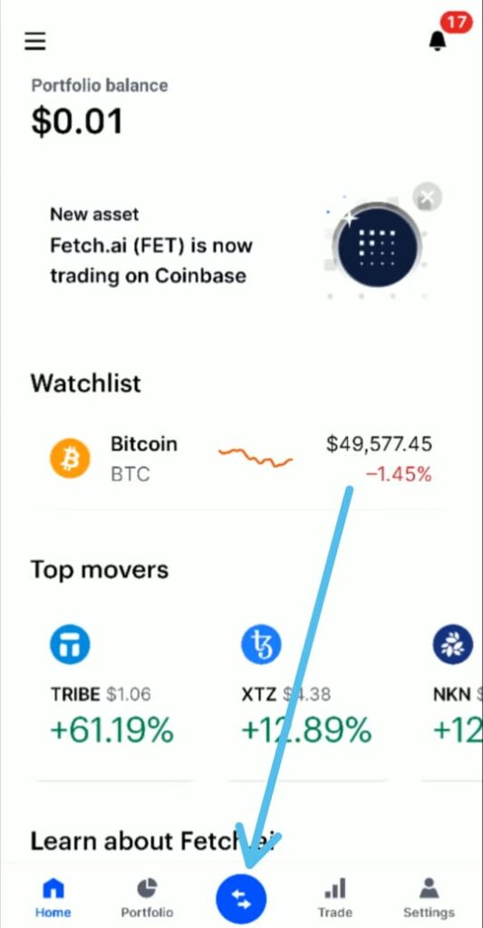 How To Deposit Money Into the Coinbase app