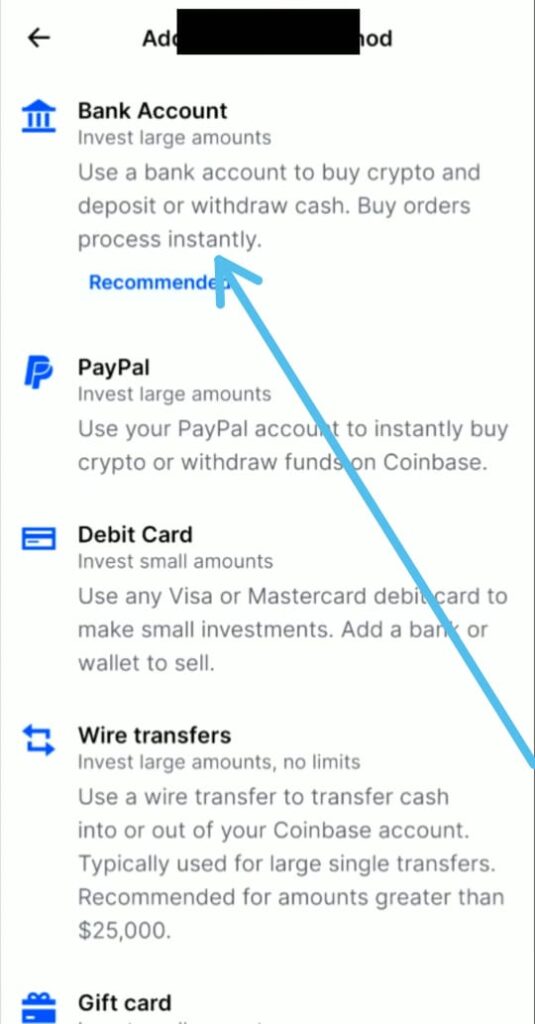 How to add Bank Account to Coinbase