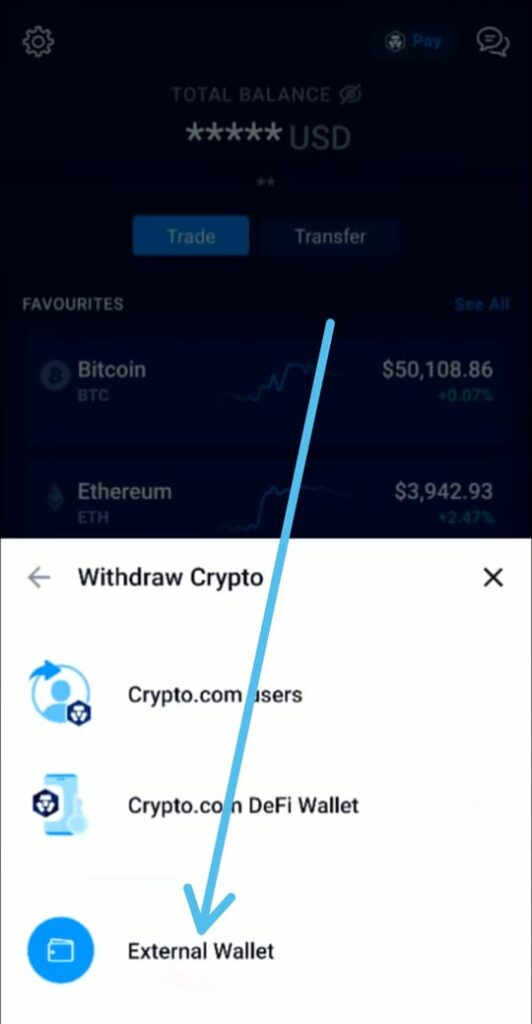 How to transfer Cryptocurrency from Crypto.com to Binance 