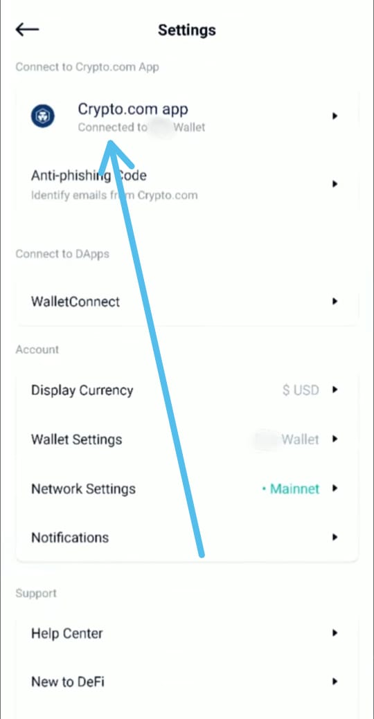 how to transfer from crypto.com to defi wallet