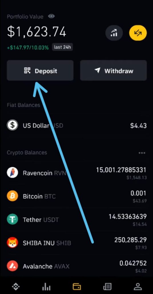 How to deposit money from your bank account to Binance.US