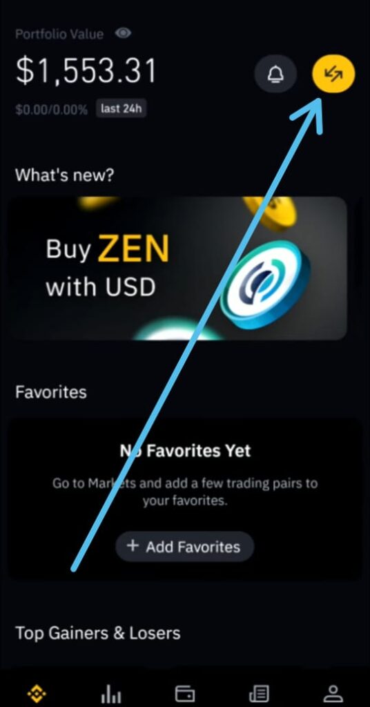 How to buy crypto on the Binance US app