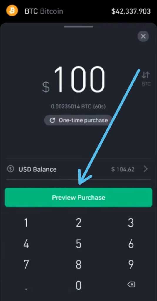 How to buy crypto on the Binance US app