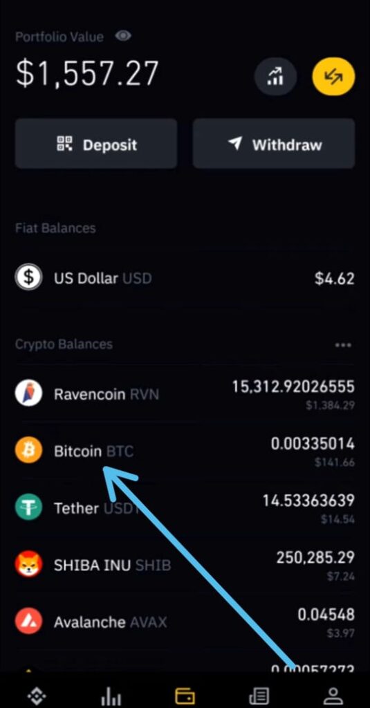 How to buy crypto on the Binance US app