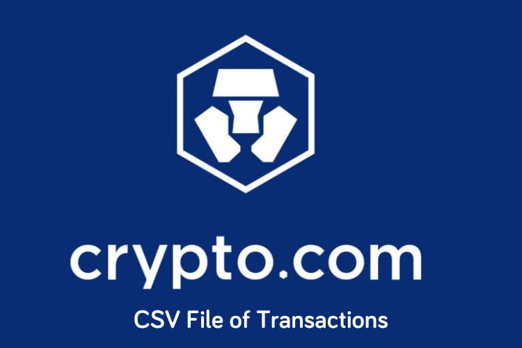 Crypto.com How To Create CSV File of Your Transactions