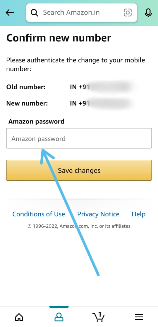 How to change your mobile number in your Amazon account - NixLoop