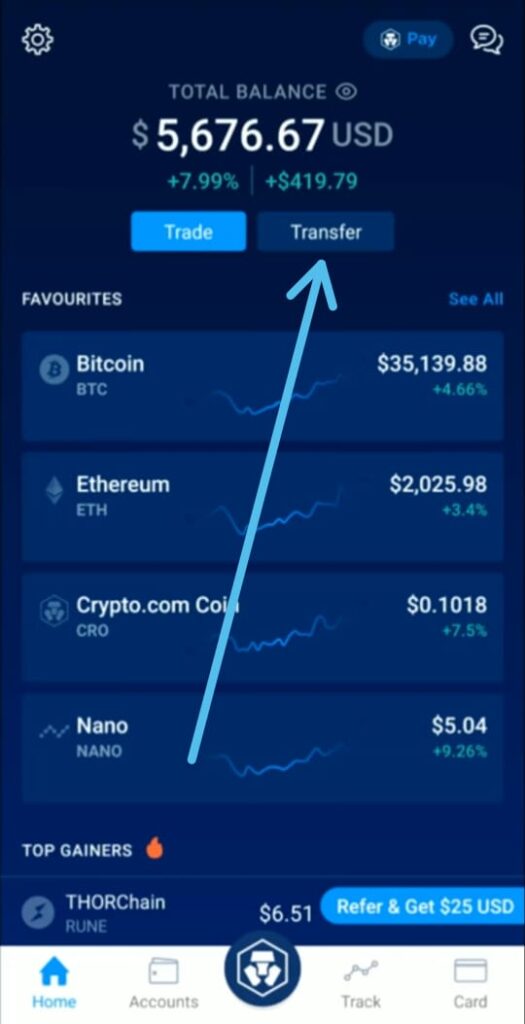 How to transfer from Coinbase to Crypto.com