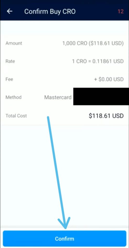 How to buy on Crypto.com with a credit/debit card