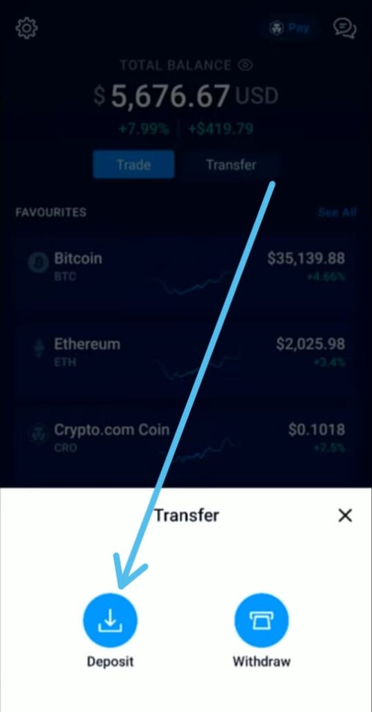 How to transfer from Coinbase to Crypto.com