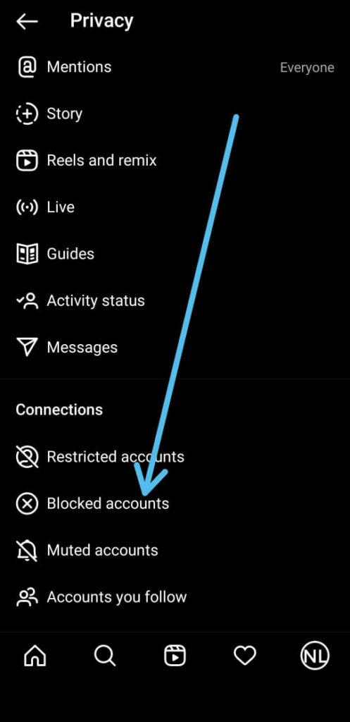 How to see who you've blocked on instagram
