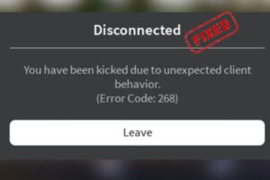 Fix you have been kicked due to unexpected client behavior Roblox