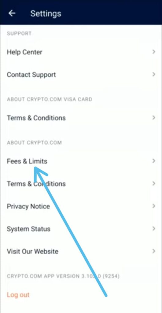 How to find all of the fees and limits in your Crypto.com account