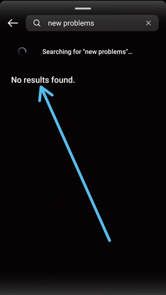 No music results found in Instagram story
